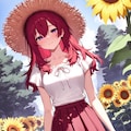 【ＬＩＬＡＣ様版】長身美脚赤髪紫目美少女（春夏秋冬） 6枚目