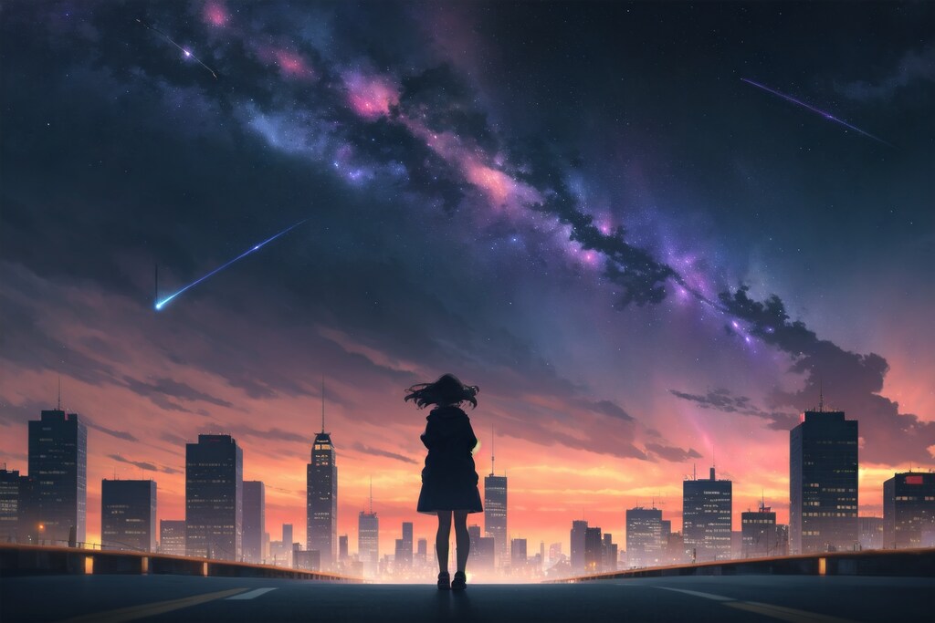 都会の星空