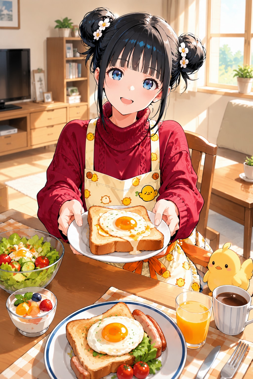 おだんごちゃん🍡✨と朝ごはん🍚✨　7/25