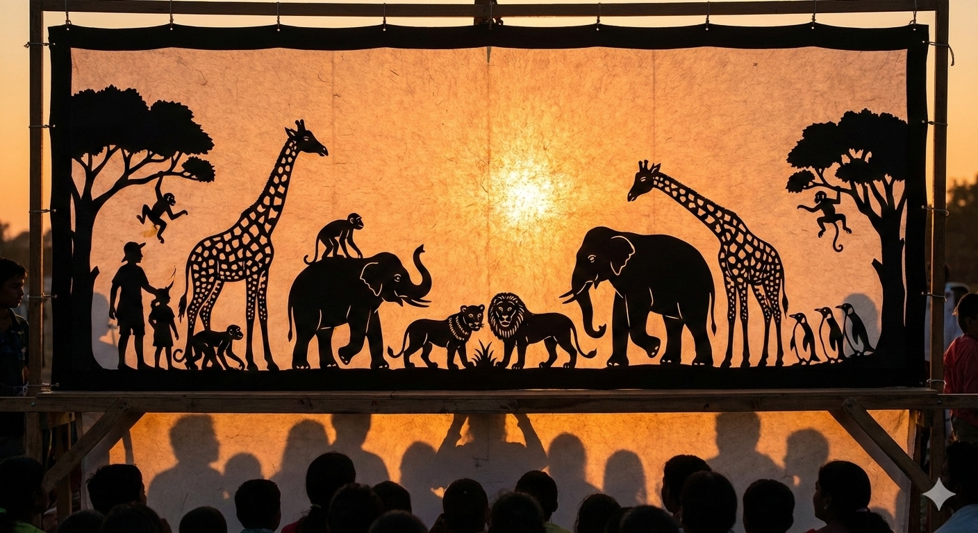 『影絵で表現された動物園。』 | の人気AIイラスト・グラビア