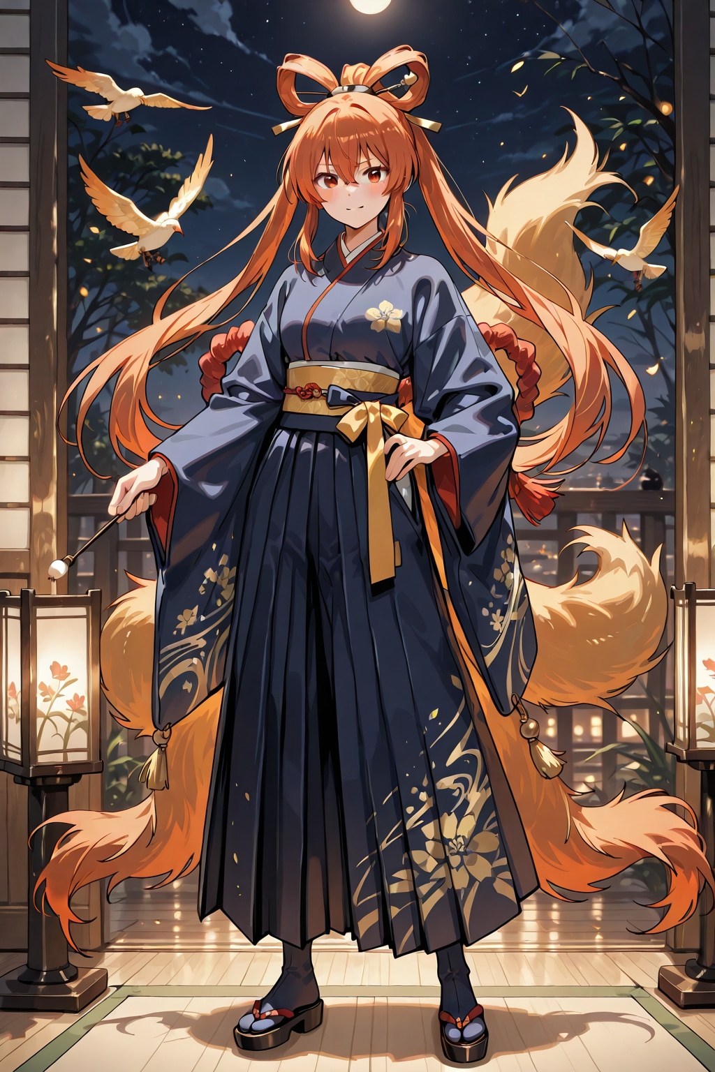 「鞍馬天狗」の全身写真