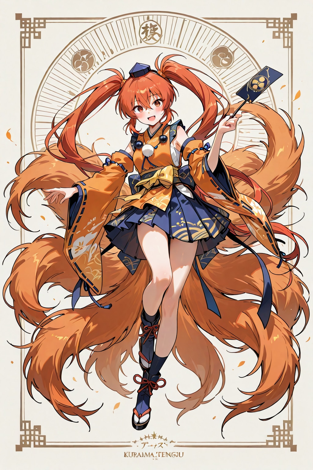 「鞍馬天狗」の全身写真