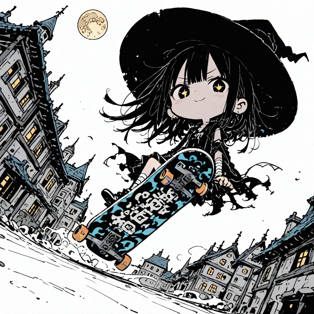 スケボー魔女