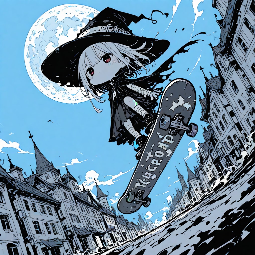 スケボー魔女
