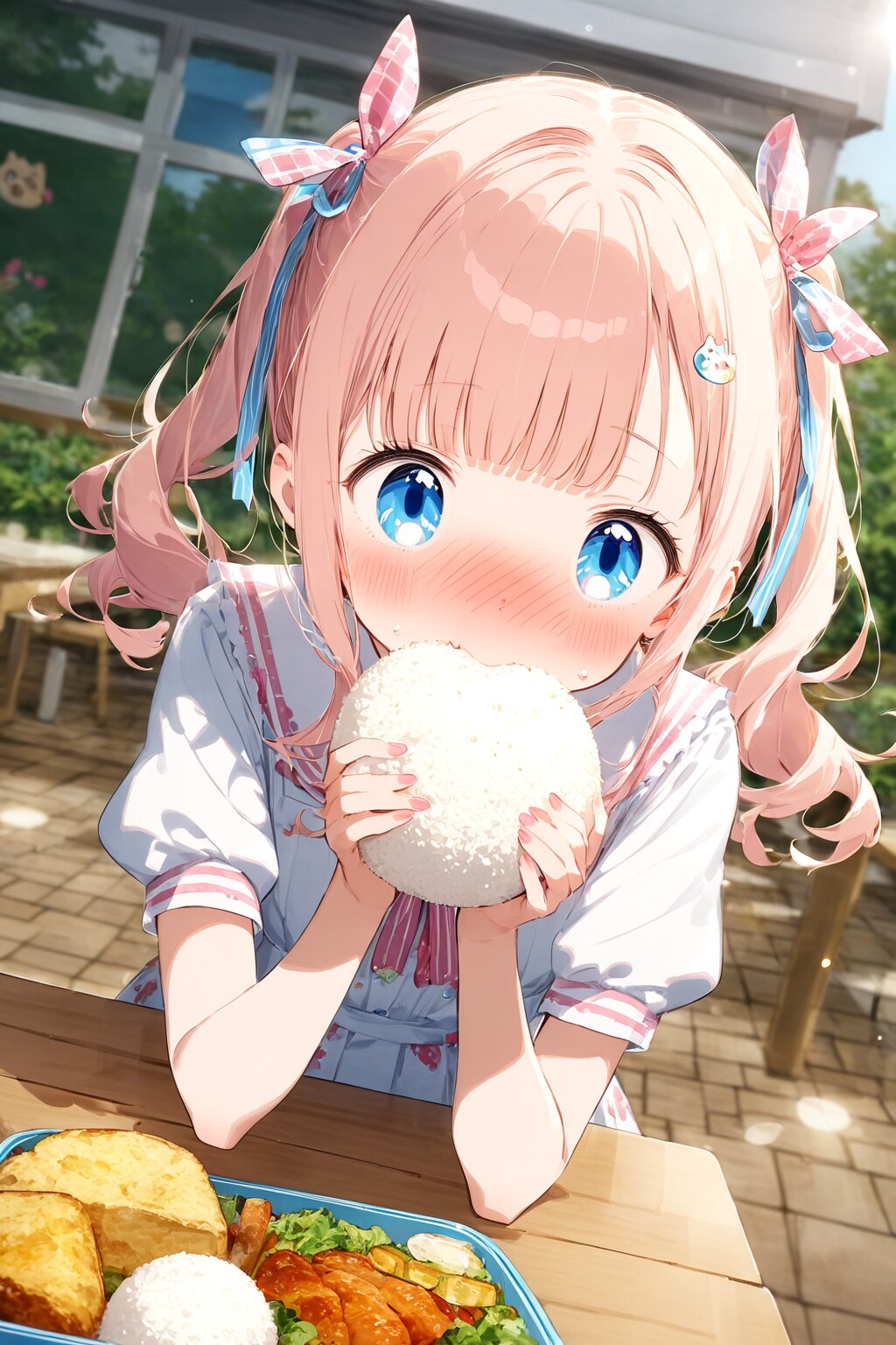 かぶりつく少女 | の人気AIイラスト・グラビア