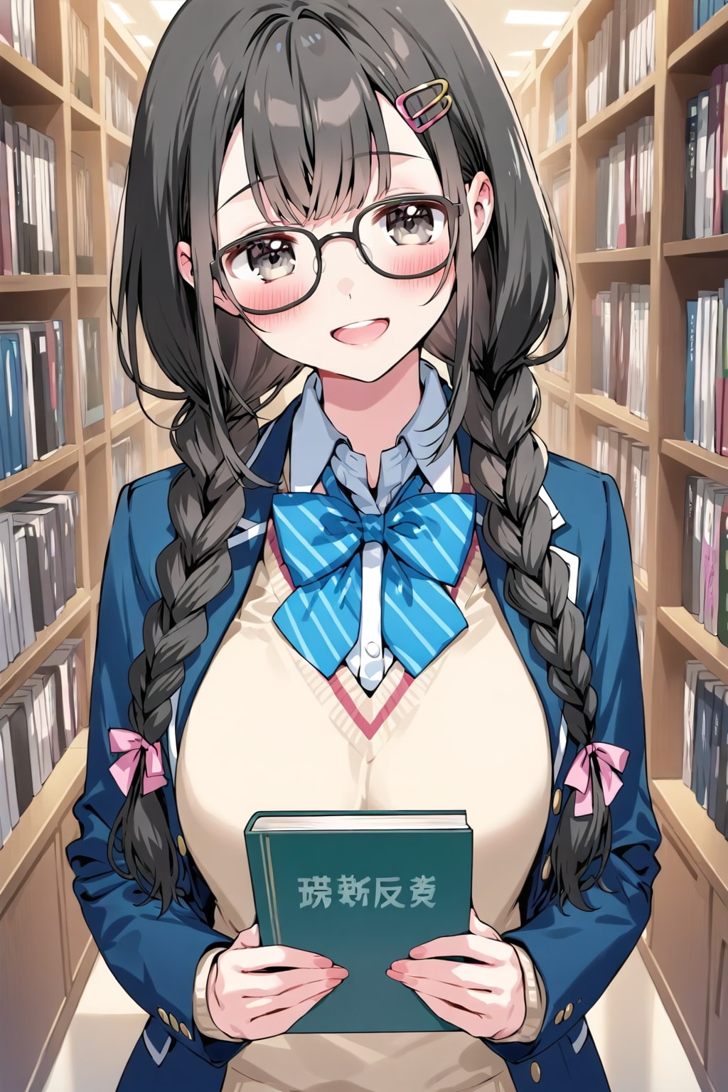 図書室とメガネ少女（LILAC）
