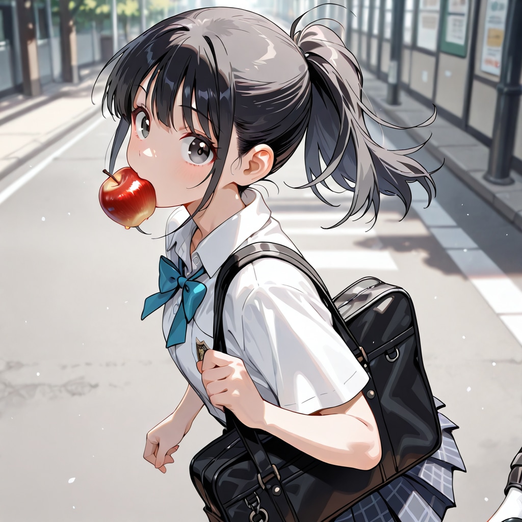お母さん、なんでもいいから、食べるもの、早く……あっ、意外と早く着いちゃった。ポッキーゲームやる？