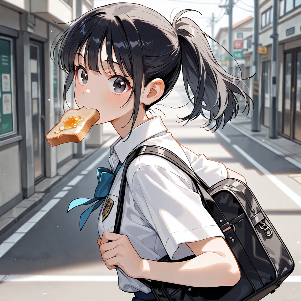 お母さん、なんでもいいから、食べるもの、早く……あっ、意外と早く着いちゃった。ポッキーゲームやる？