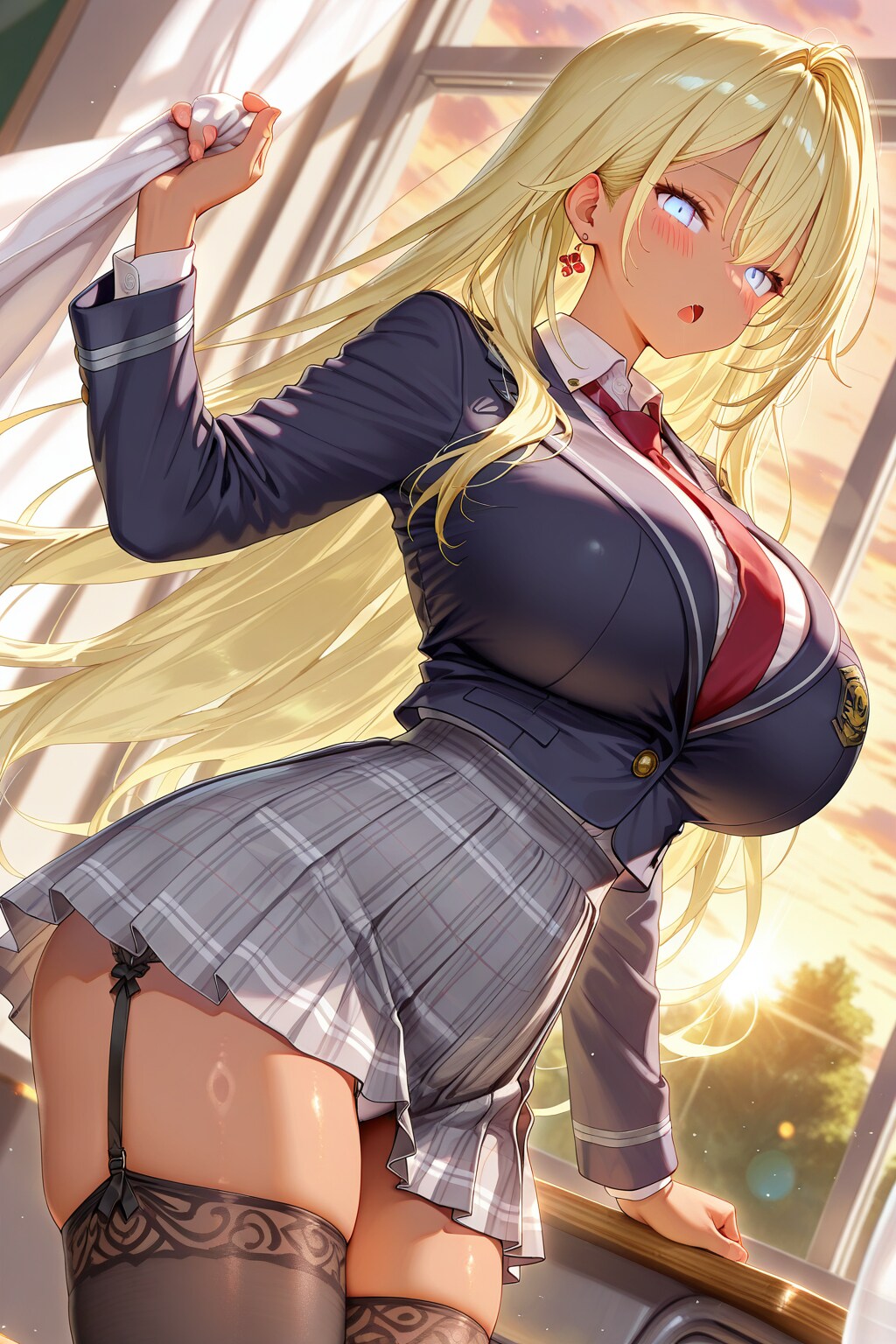 窓辺にたたずむ♡お姉様