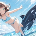 海を満喫中 9枚目