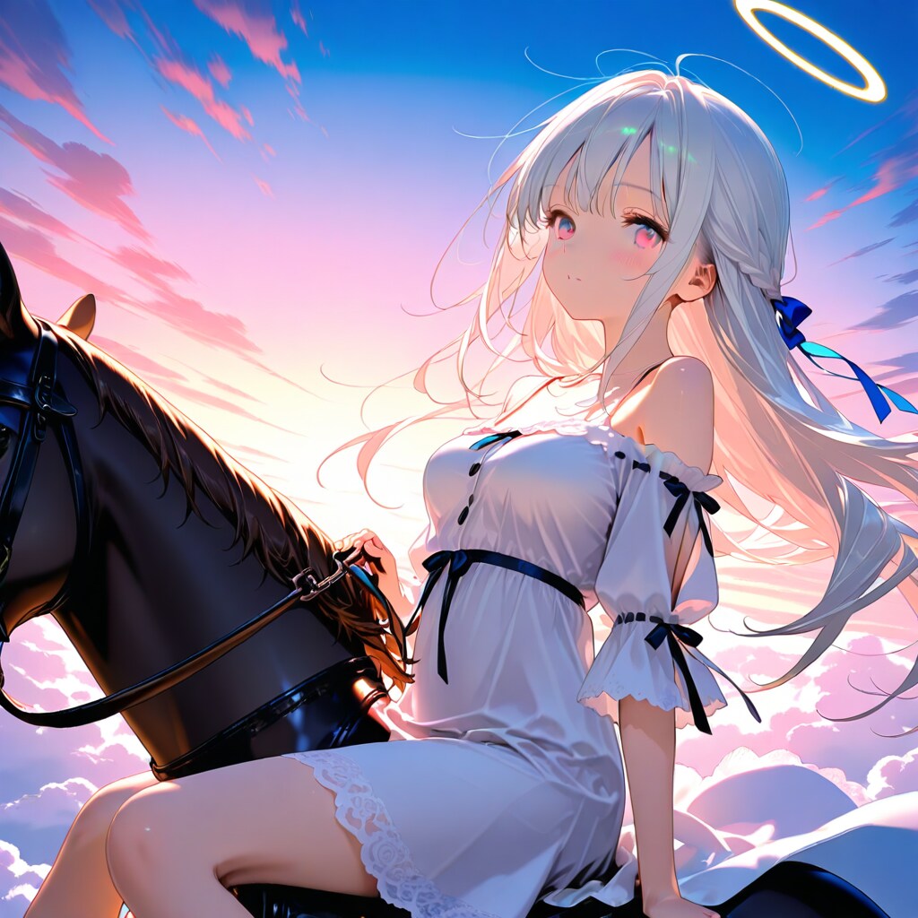 天使ちゃん と 空の上