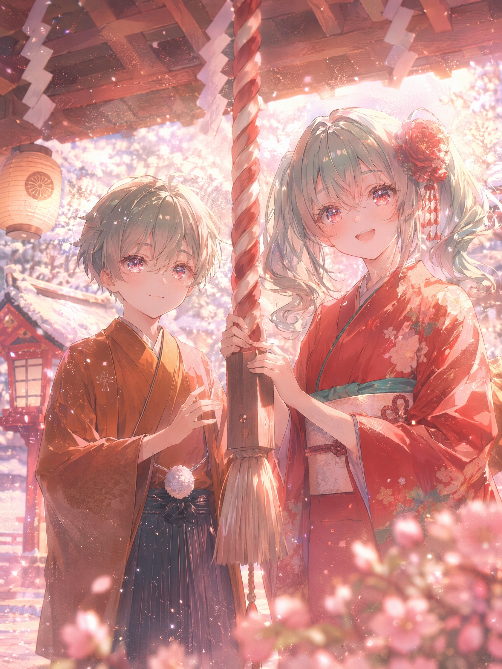 柚ちゃんとみつる君 | の人気AIイラスト・グラビア