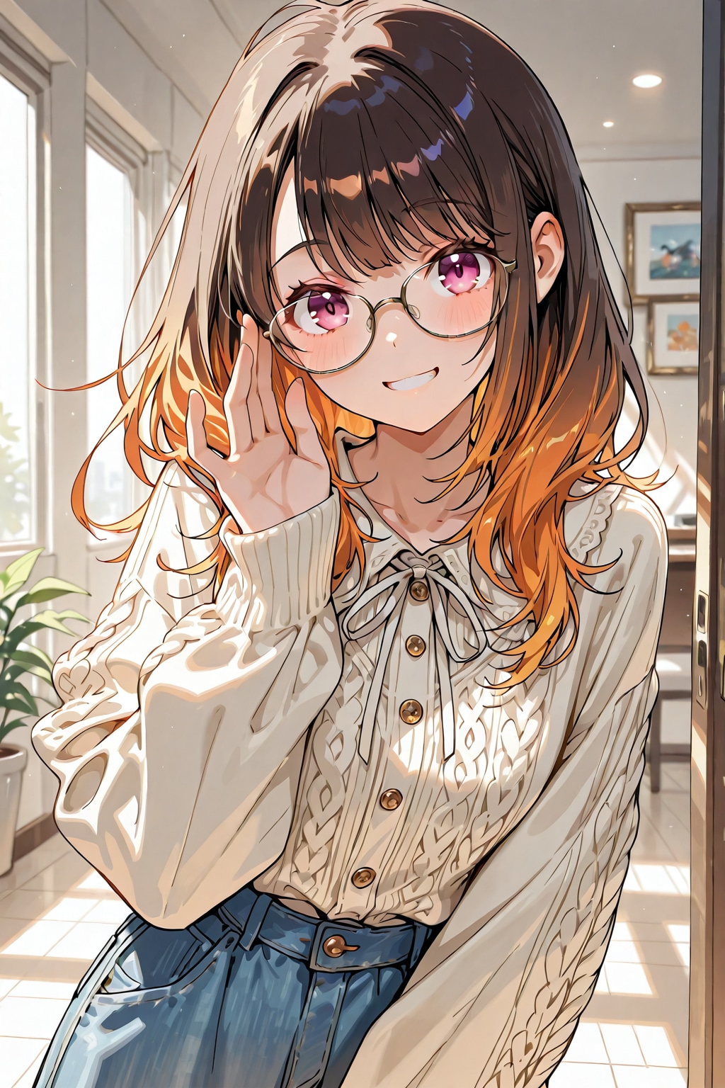 メガネ美少女 | の人気AIイラスト・グラビア