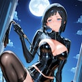 女王様衣装の黒髪女性 3枚目