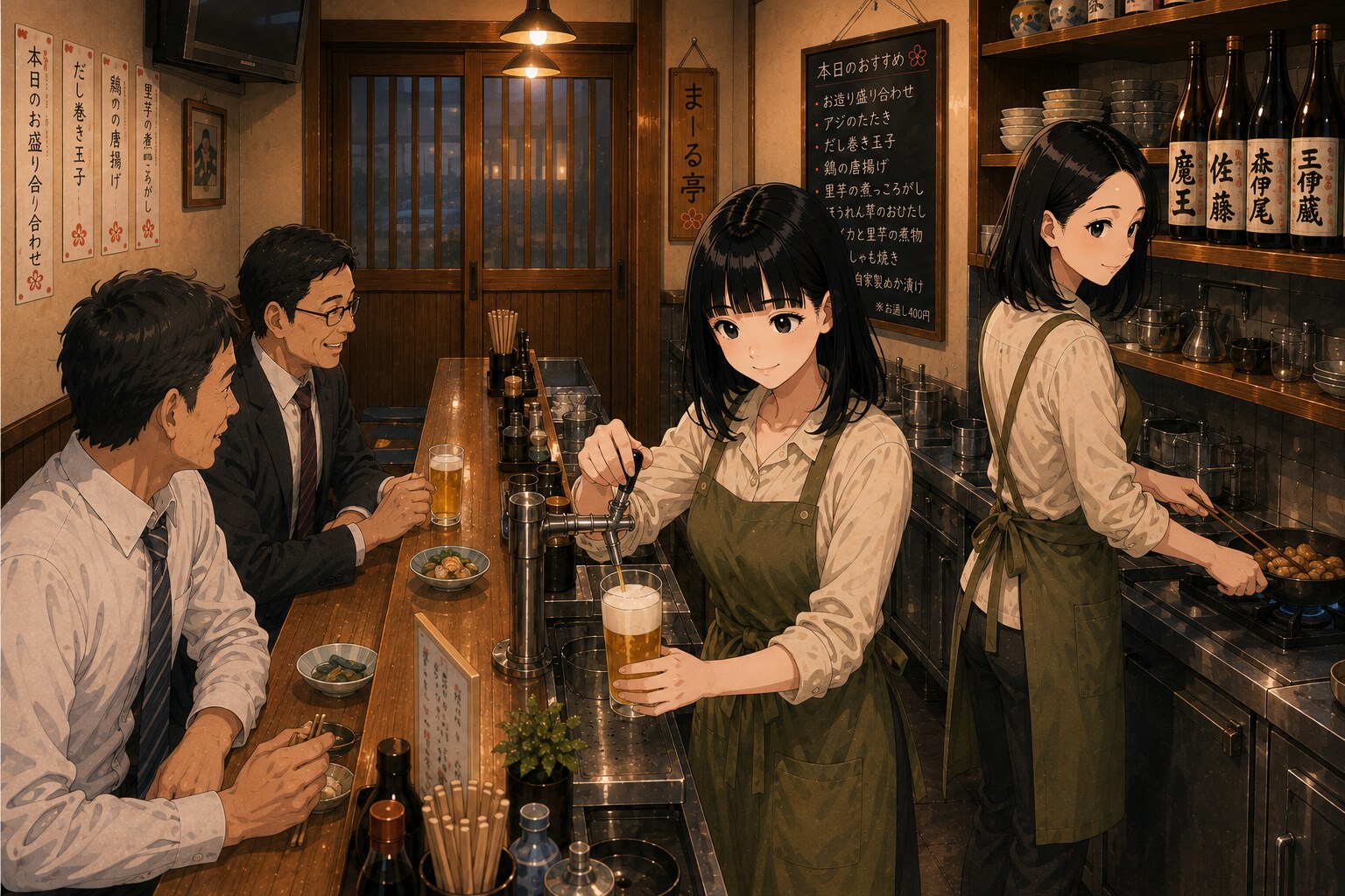 小料理店「まーる亭🍡」２１ | の人気AIイラスト・グラビア