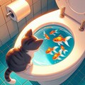 便器で金魚を飼うことの可否について 2枚目