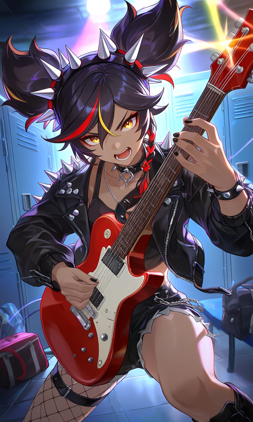 更衣室でロック