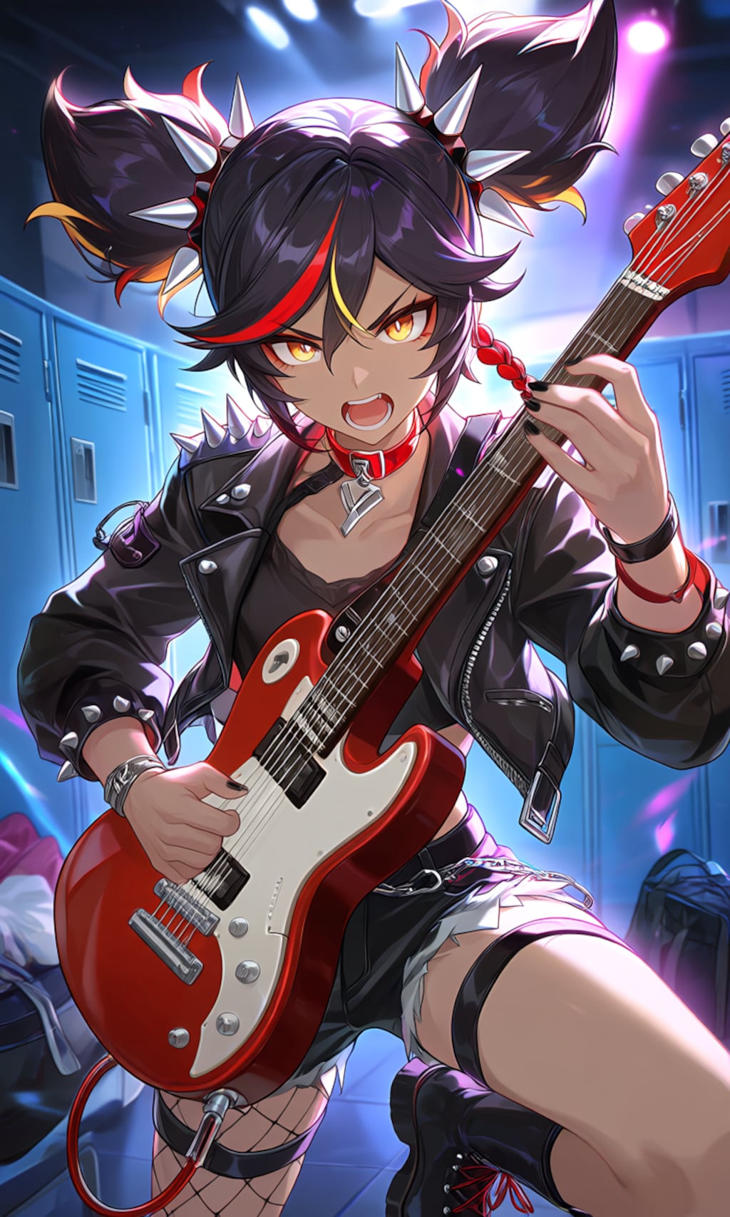 更衣室でロック