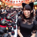 日本の奇祭「黒猫祀り祭」(Black Cat Worship Festival, a strange Japanese festival.) 7枚目