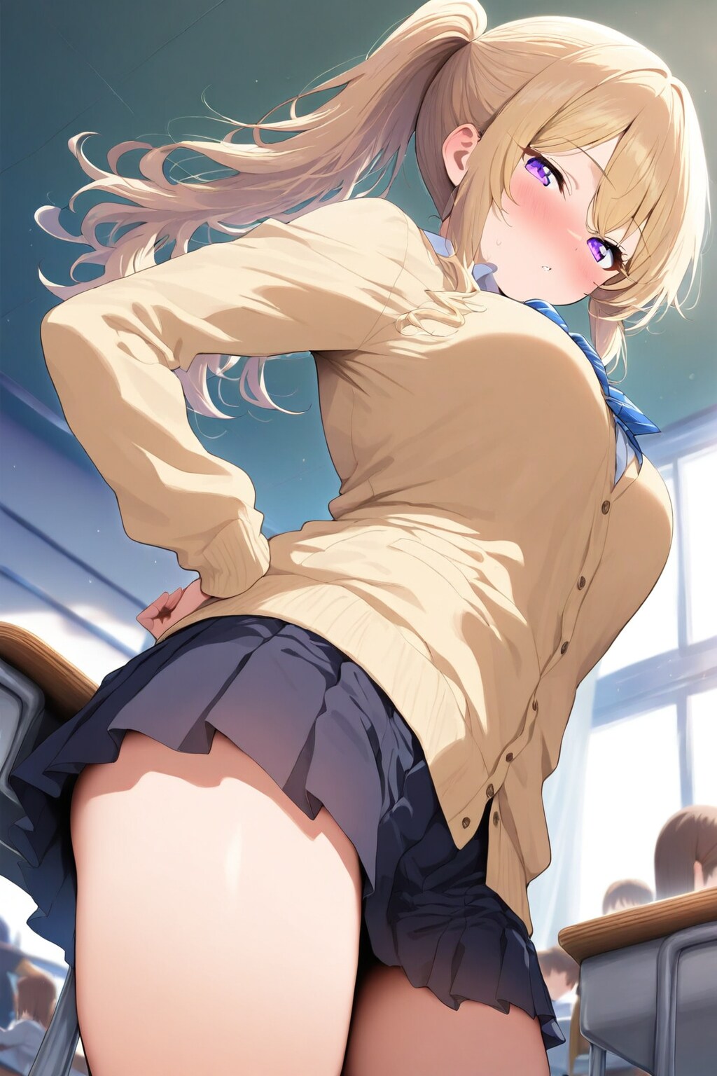 ちょ・・・そんなアングルから💦💦 | の人気AIイラスト・グラビア