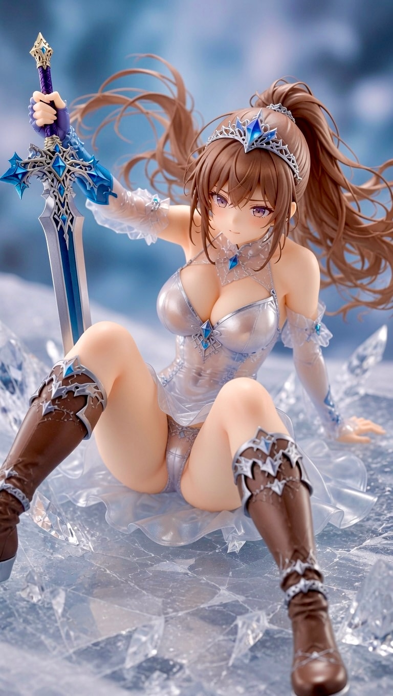 女剣士と氷の床(フィギュア)