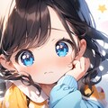 照れている小さな女の子 3枚目