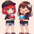 2人のおもいで　〜うみでかきごおり〜 2枚目