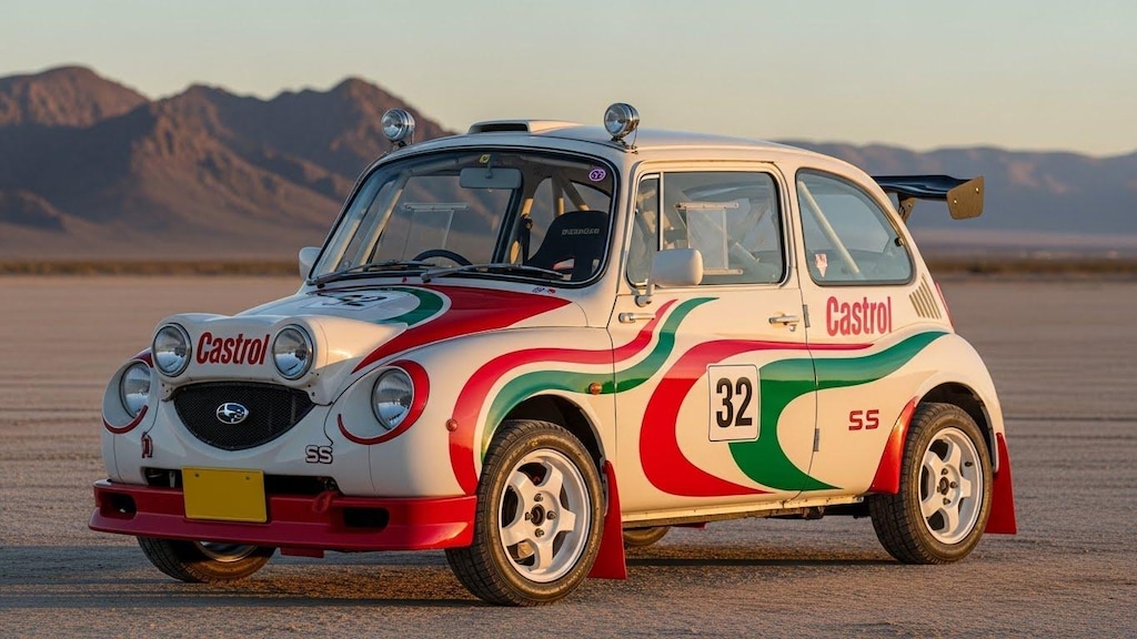 カストロールスバル360ラリーカー