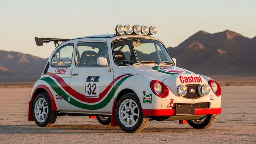 カストロールスバル360ラリーカー