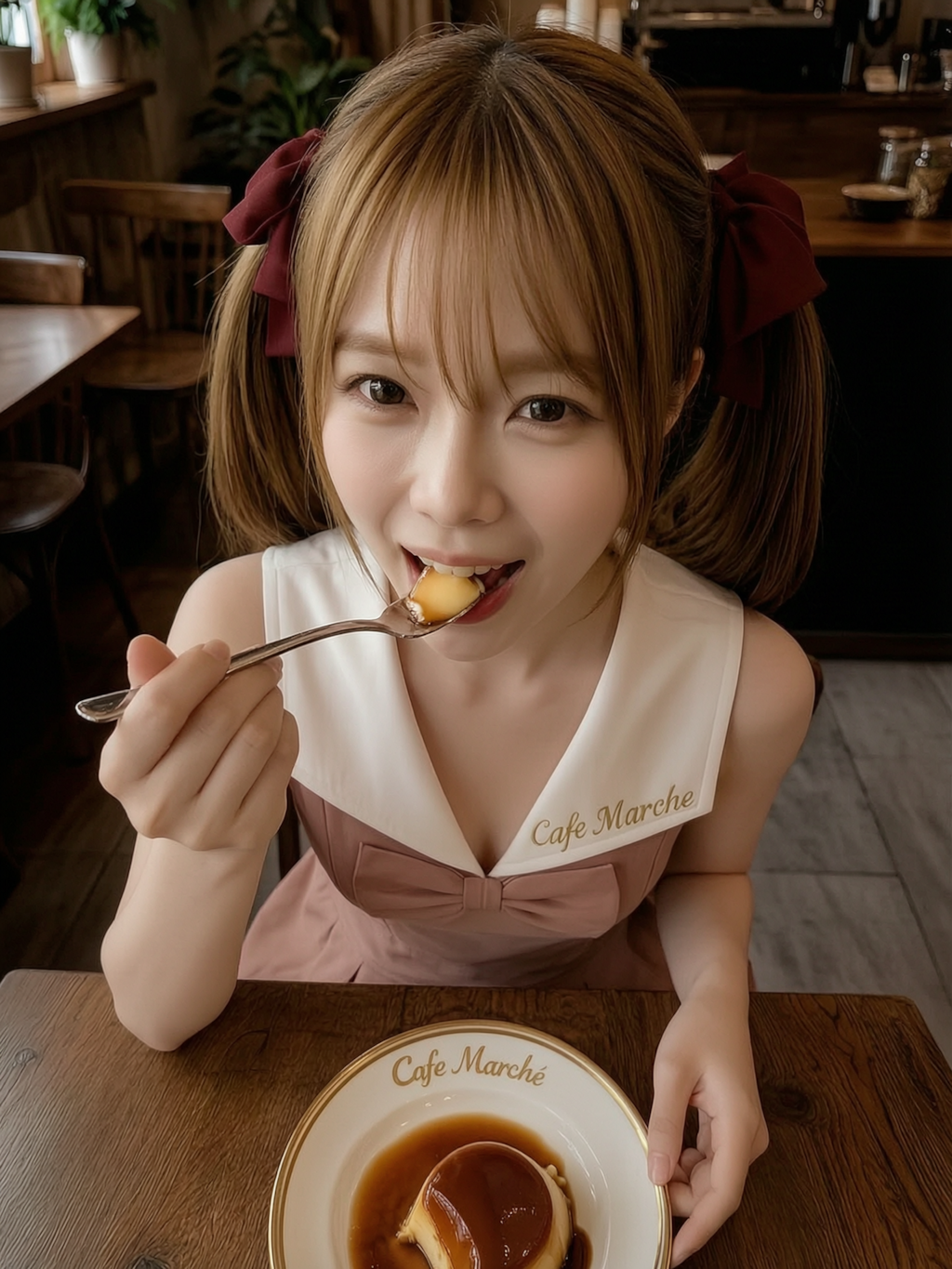 毎月25日は「プリンの日」(Cafe Marché 美樹)