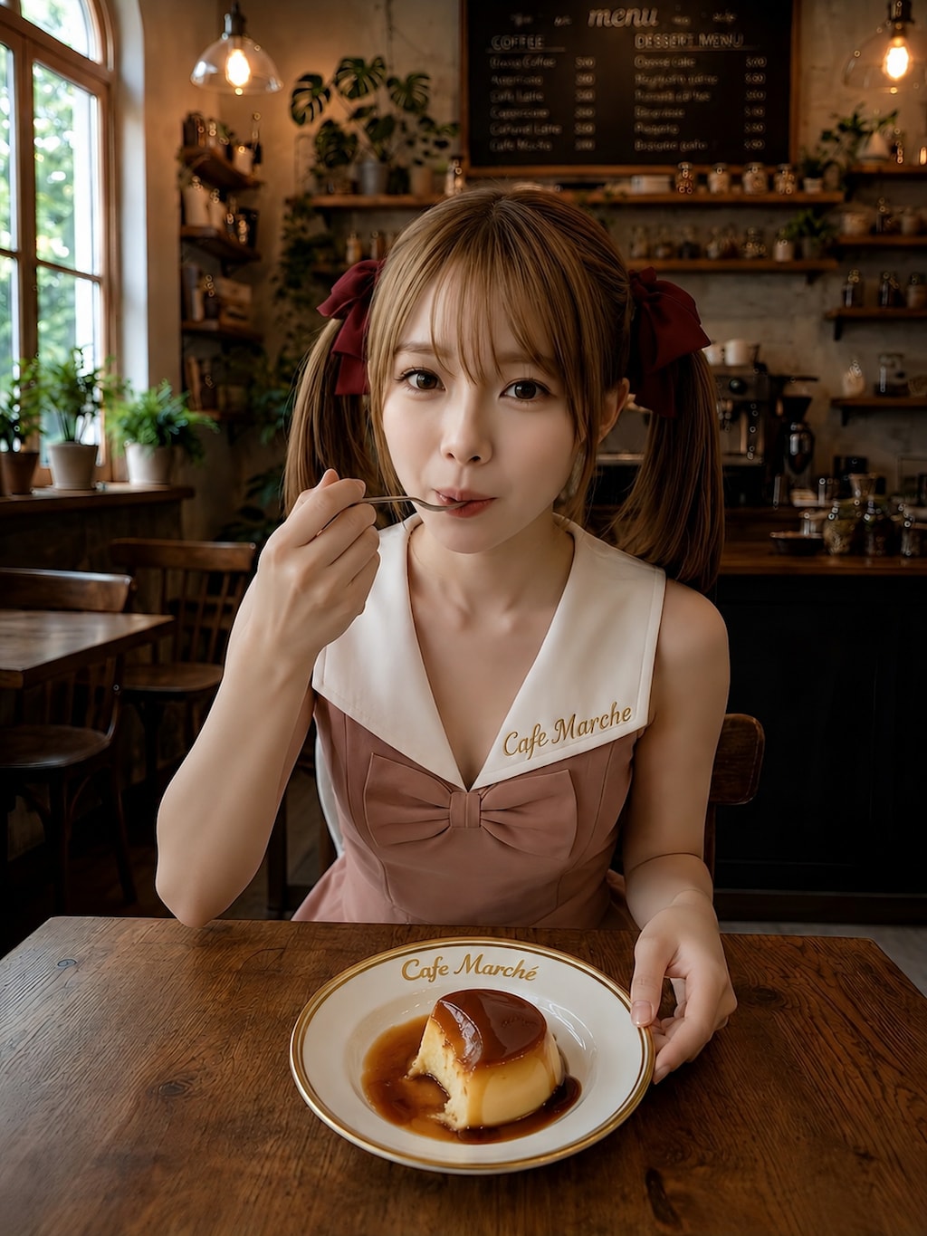毎月25日は「プリンの日」(Cafe Marché 美樹)