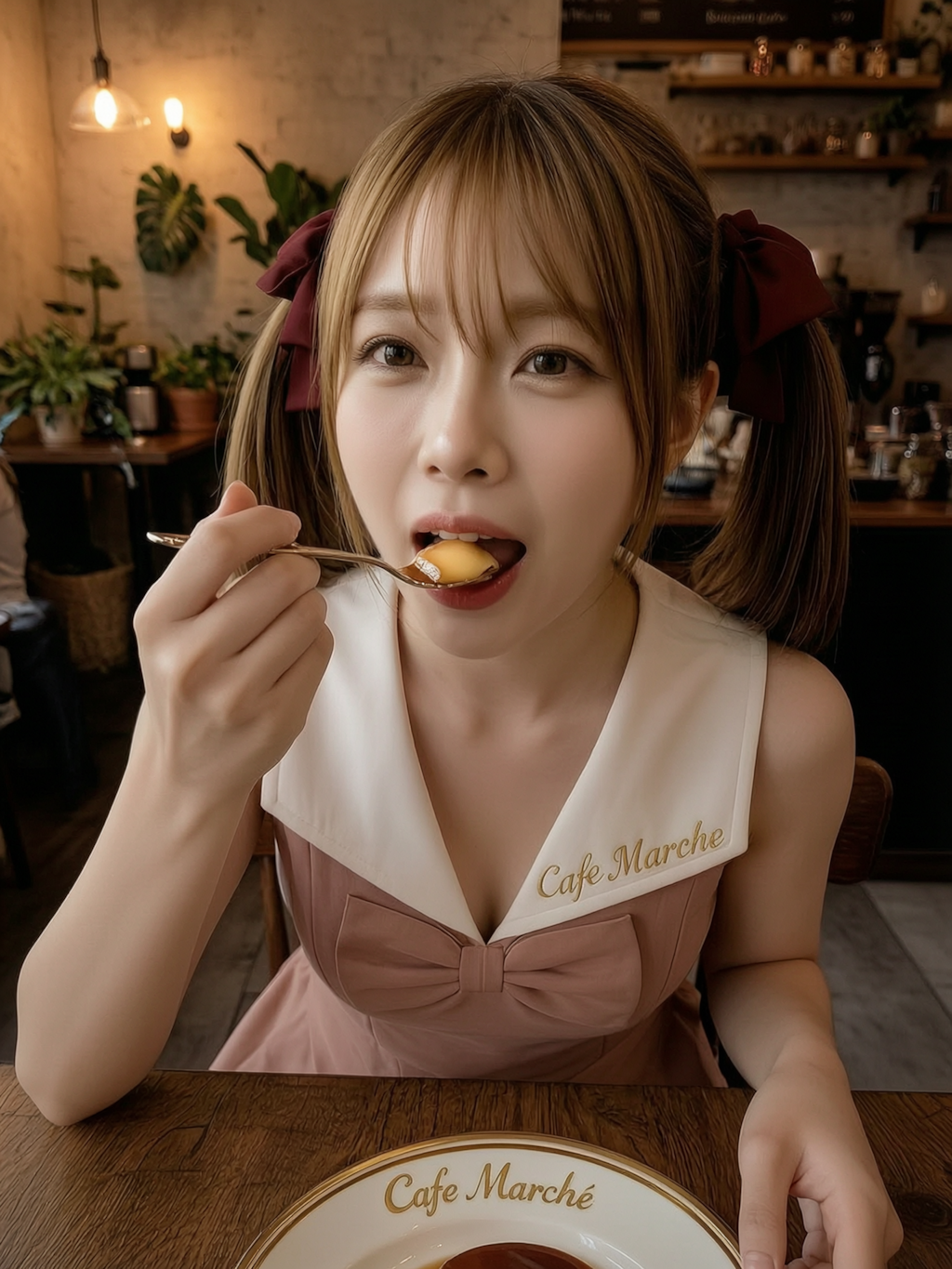 毎月25日は「プリンの日」(Cafe Marché 美樹)