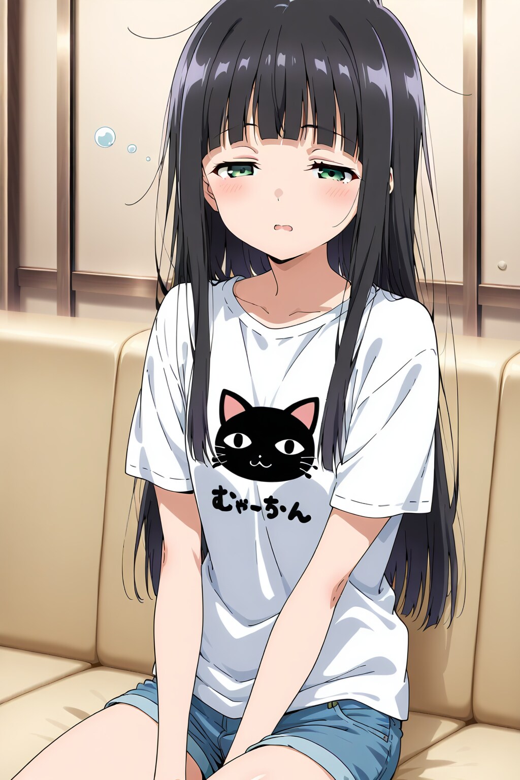 半分寝てる人