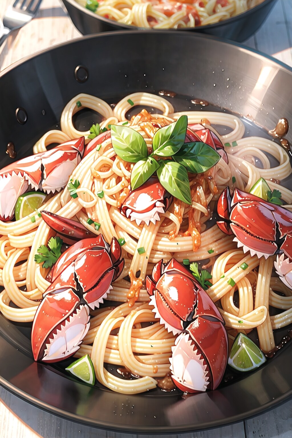 蟹パスタ | の人気AIイラスト・グラビア