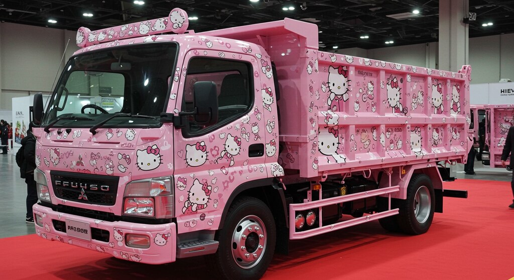 ハローキティ三菱キャンター