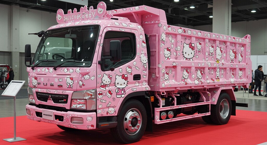 ハローキティ三菱キャンター