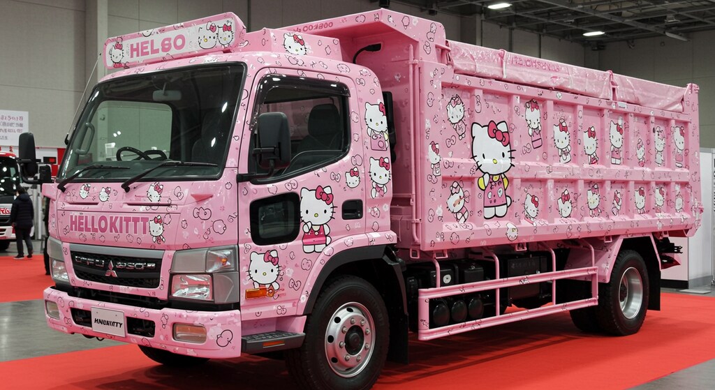 ハローキティ三菱キャンター