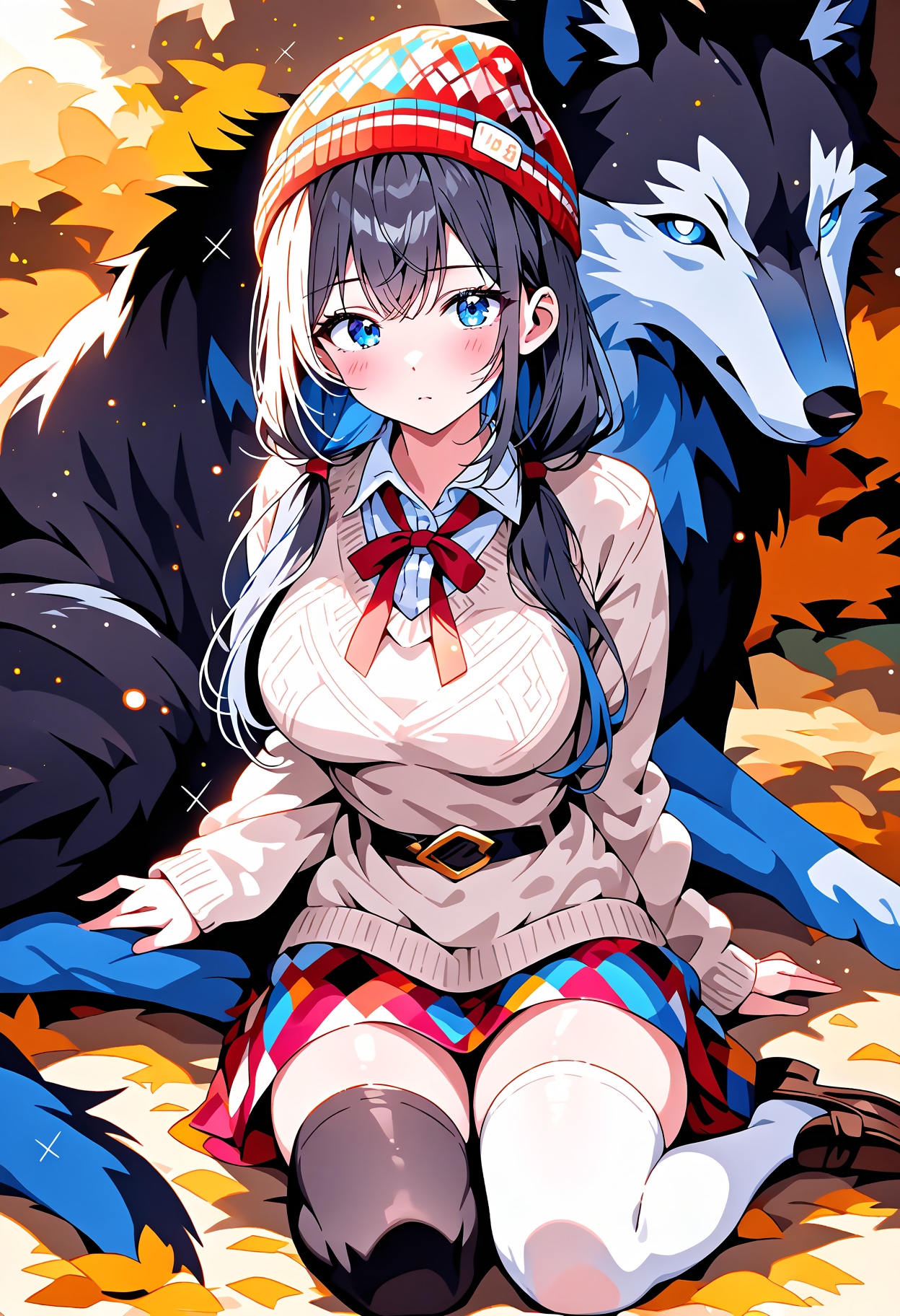 蒼き狼と少女 | の人気AIイラスト・グラビア