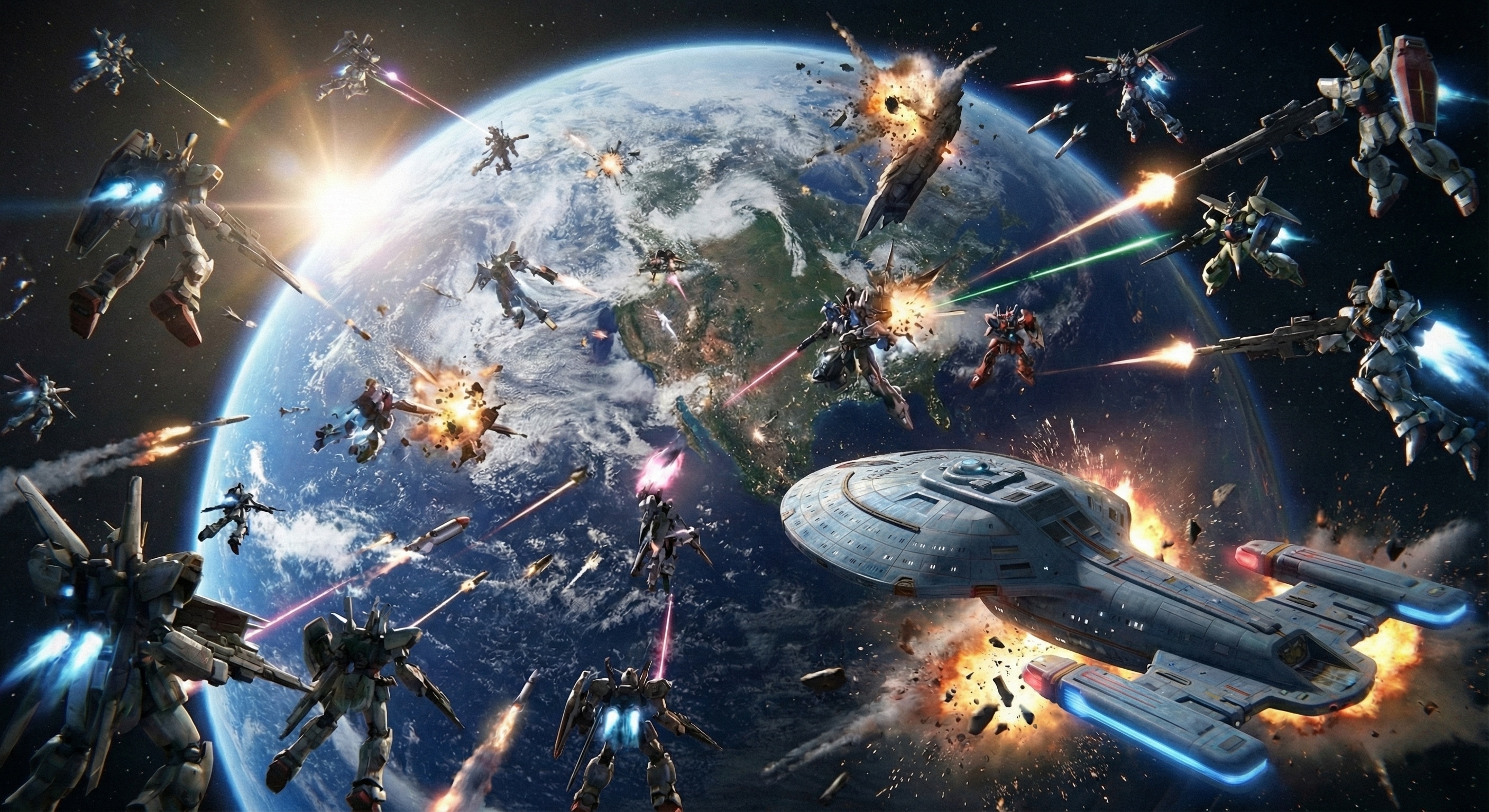 モビルスーツ宇宙戦争 | の人気AIイラスト・グラビア