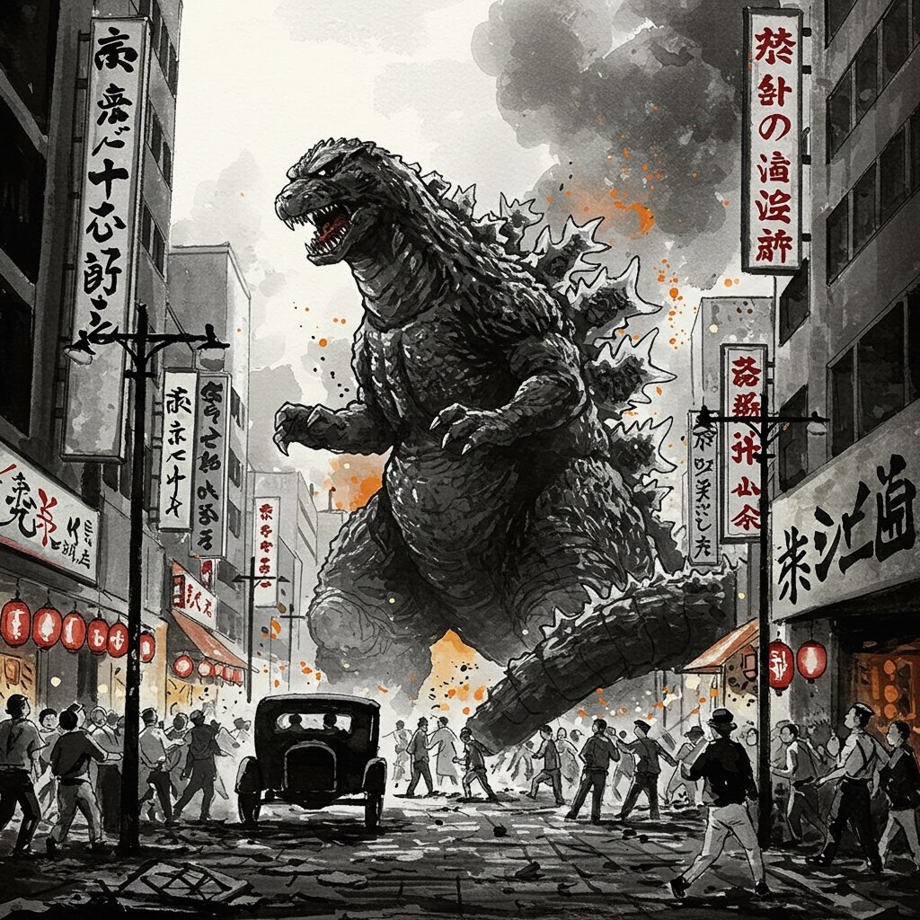 ゴジラが襲来