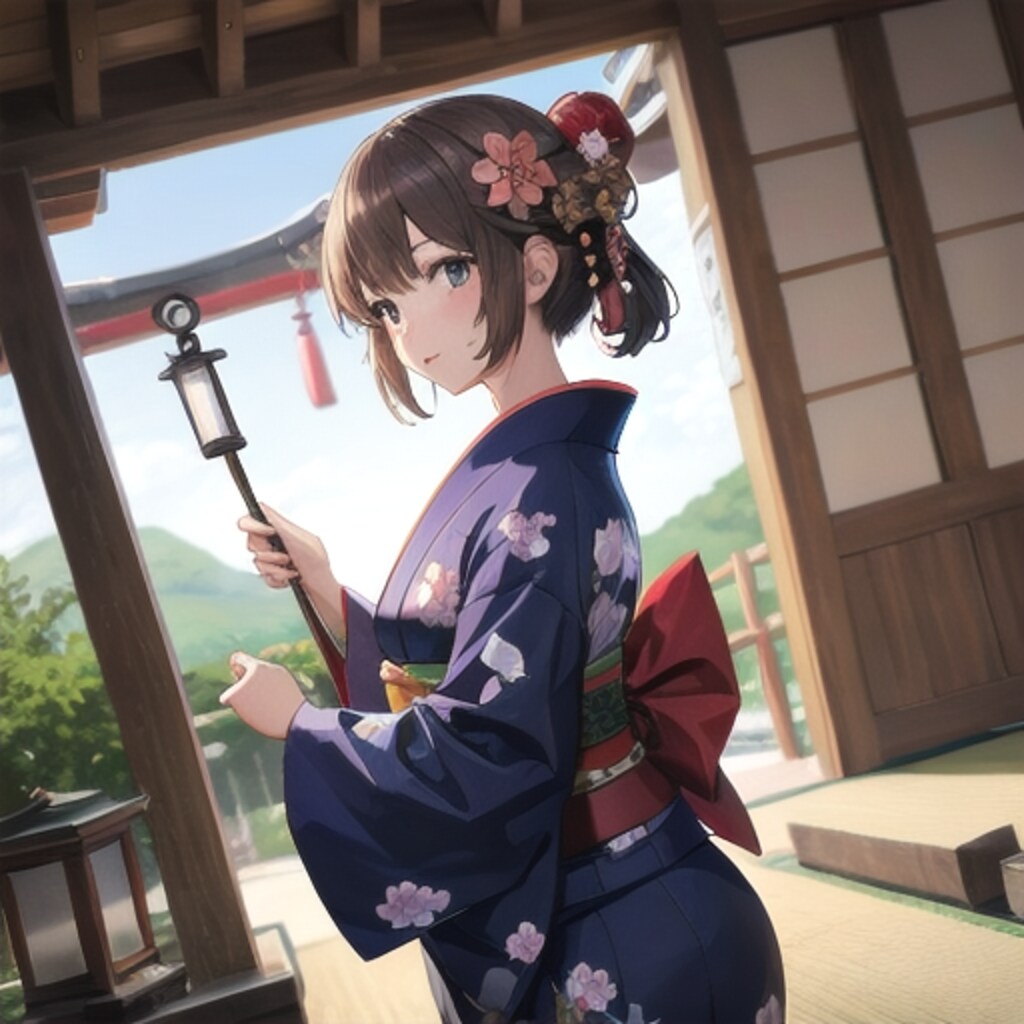 着物のV4Bちゃん