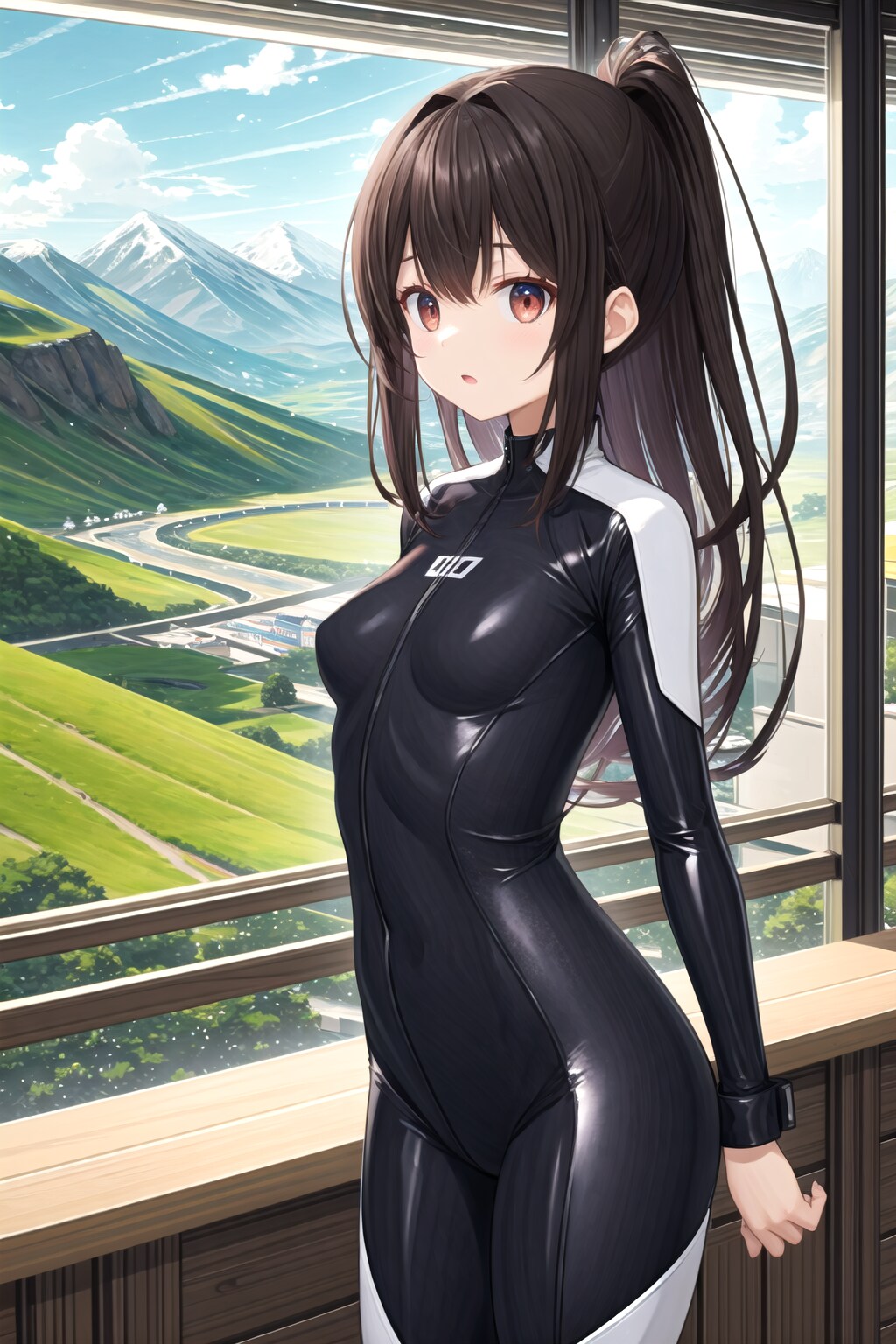休憩するライダー