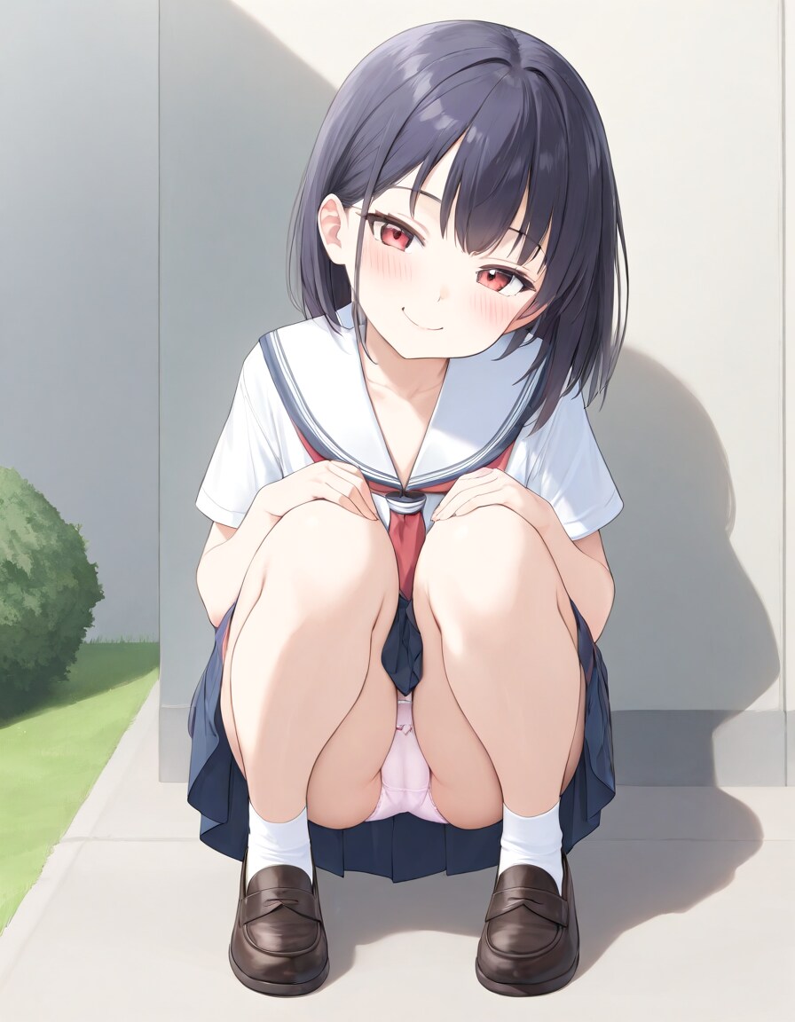 しゃがみぱんつ