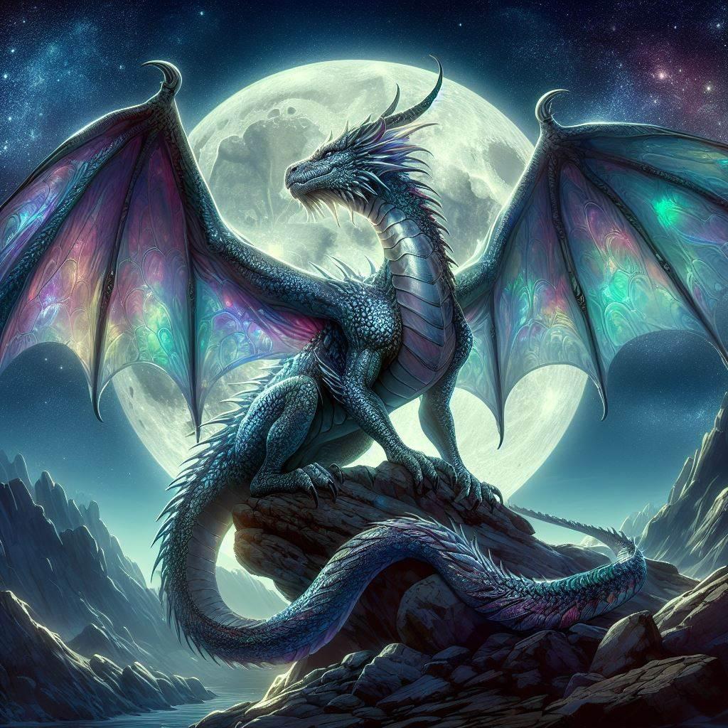 月下のドラゴン