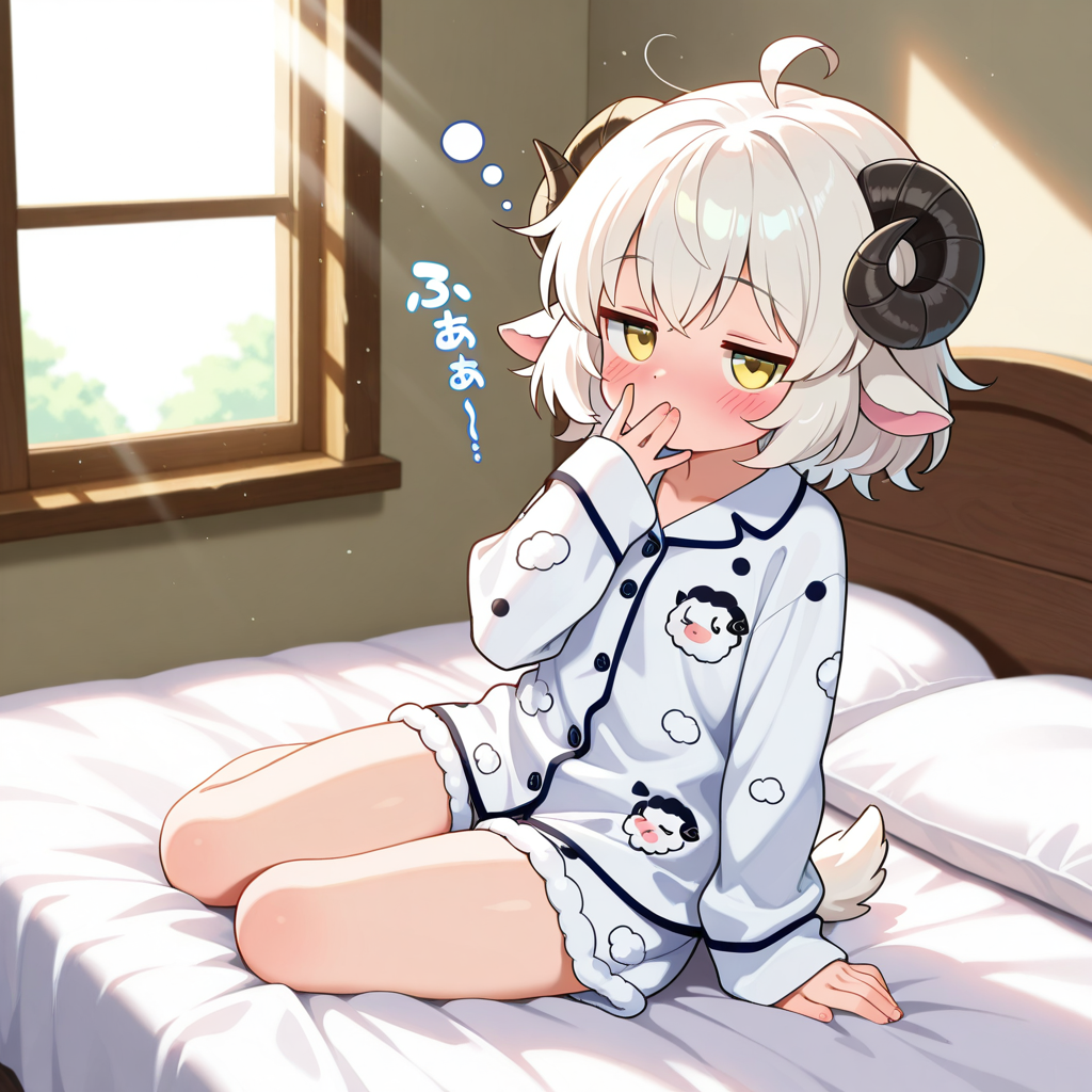 ふわぁぁ～。あっ、おはようがざいます・・・。