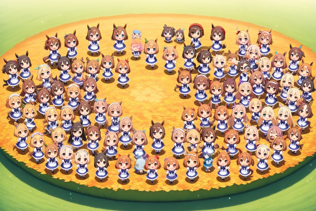 メイド ウマちびちゃん。