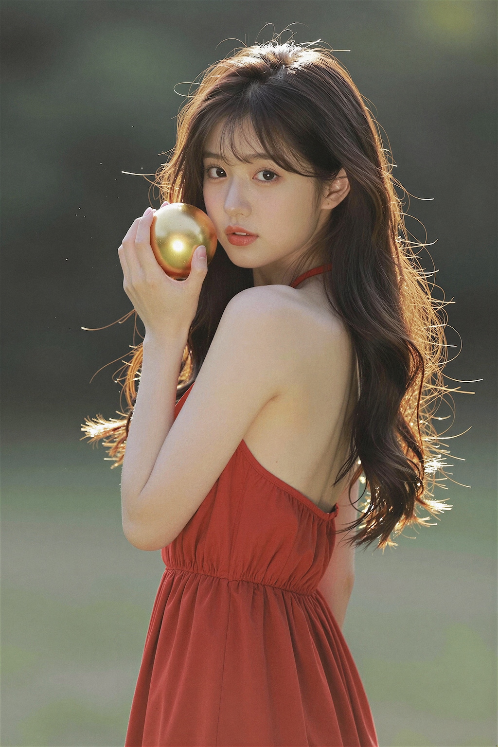 見返り美人with金玉