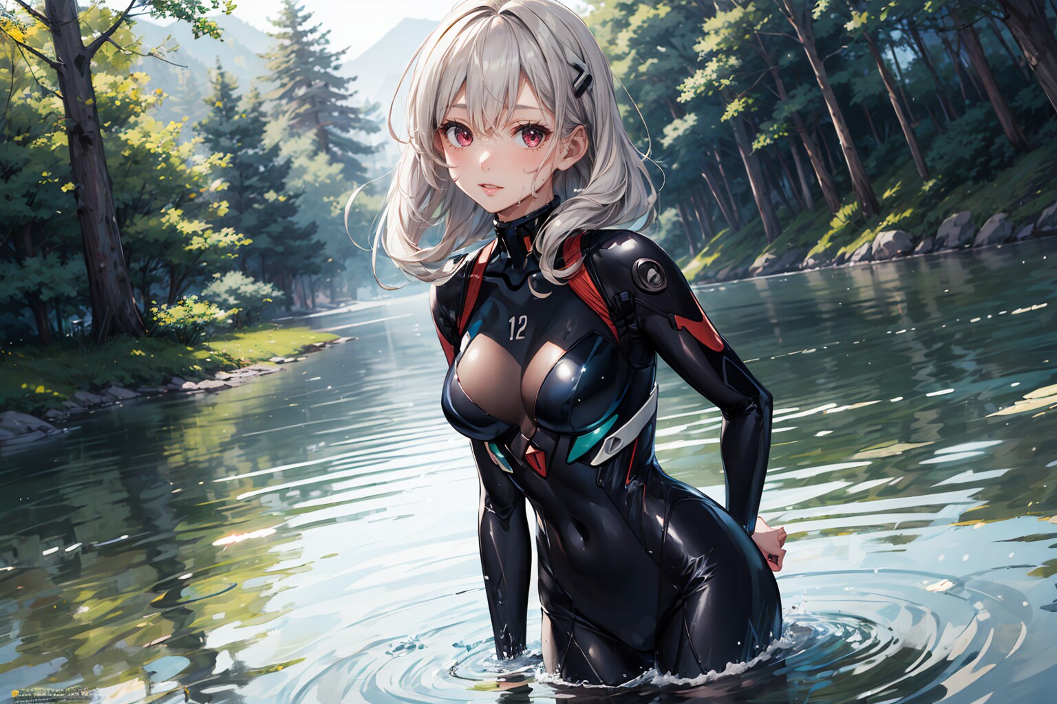 川遊び