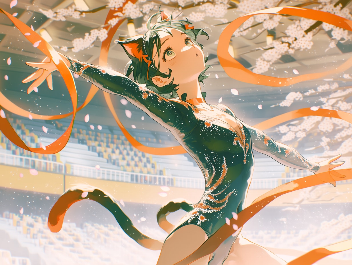 新体操部（１）翠鈴　niji7 | の人気AIイラスト・グラビア