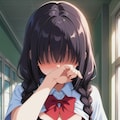 下着検査をされる三つ編みちゃん 2枚目